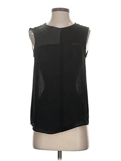 Pre-owned Zara Sleeveless Blouse In Black