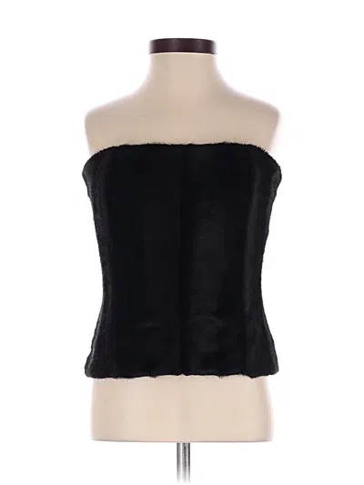 Pre-owned Zara Sleeveless Blouse In Black