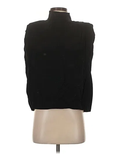 Pre-owned Zara Sleeveless Blouse In Black