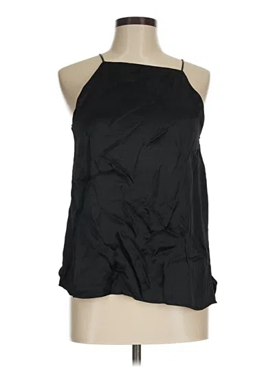 Pre-owned Zara Sleeveless Blouse In Black