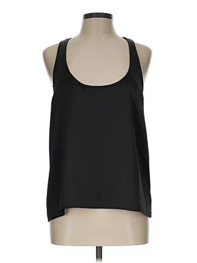 Pre-owned Zara Sleeveless Blouse In Black