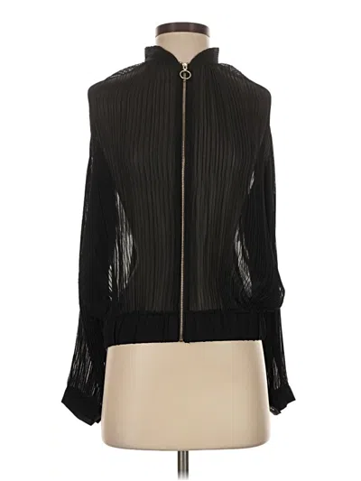 Pre-owned Zara Sleeveless Blouse In Black