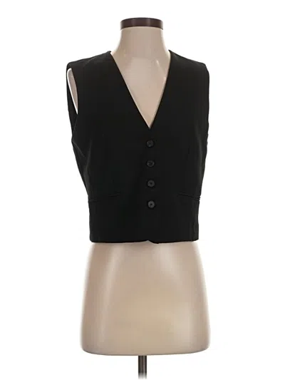 Pre-owned Zara Sleeveless Blouse In Black