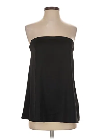 Pre-owned Zara Sleeveless Blouse In Black