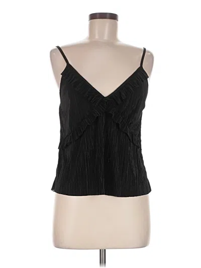 Pre-owned Zara Sleeveless Blouse In Black