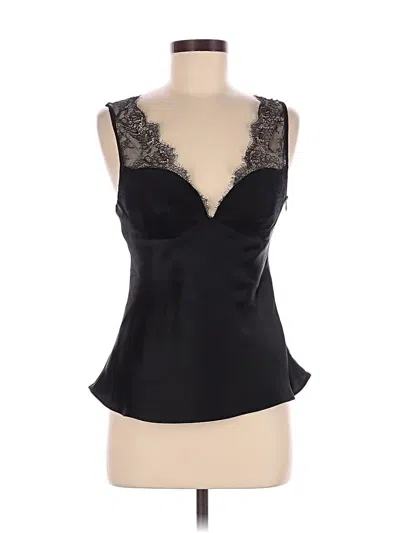 Pre-owned Zara Sleeveless Blouse In Black