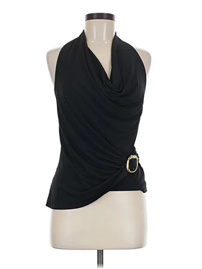 Pre-owned Zara Sleeveless Blouse In Black