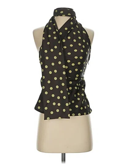 Pre-owned Zara Sleeveless Blouse In Black