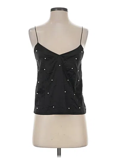 Pre-owned Zara Sleeveless Blouse In Black