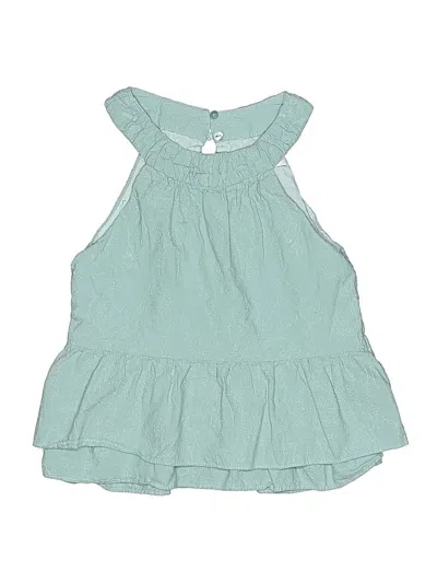 Pre-owned Zara Kids' Sleeveless Blouse In Blue
