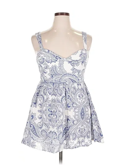 Pre-owned Zara Sleeveless Blouse In Blue