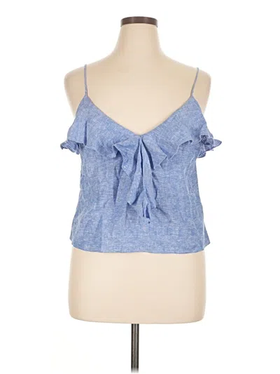 Zara Sleeveless Blouse In Blue