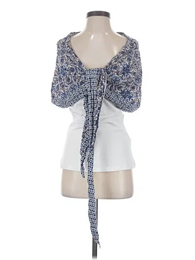 Pre-owned Zara Sleeveless Blouse In Blue