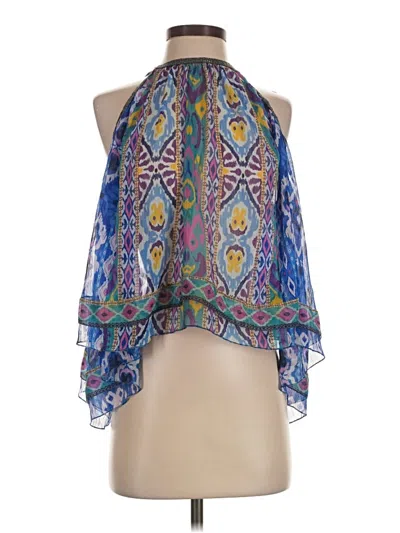 Pre-owned Zara Sleeveless Blouse In Blue