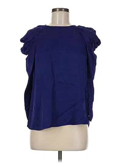 Pre-owned Zara Sleeveless Blouse In Blue