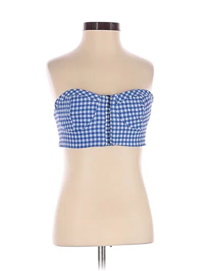Zara Sleeveless Blouse In Blue