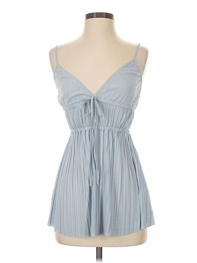 Pre-owned Zara Sleeveless Blouse In Blue