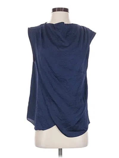 Pre-owned Zara Sleeveless Blouse In Blue
