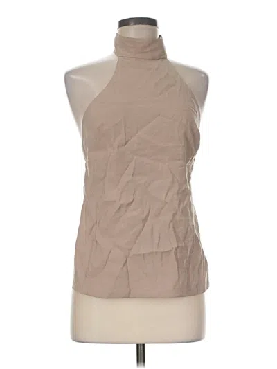 Zara Sleeveless Blouse In Brown