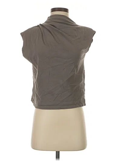 Pre-owned Zara Sleeveless Blouse In Gray