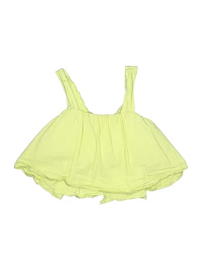 Pre-owned Zara Kids' Sleeveless Blouse In Green