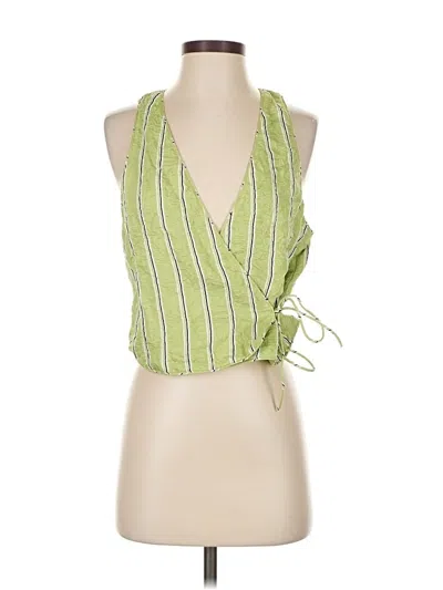 Zara Sleeveless Blouse In Green