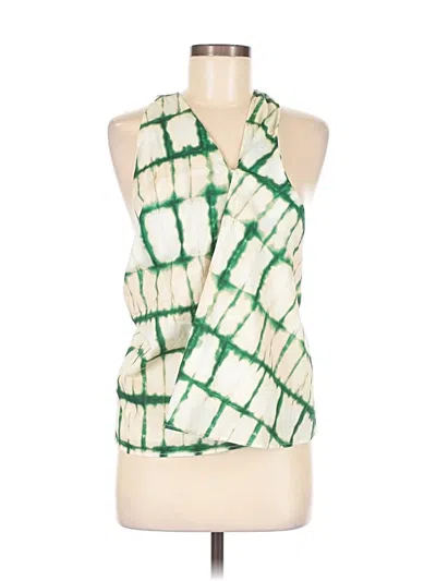 Zara Sleeveless Blouse In Green
