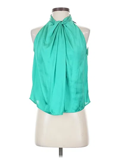 Zara Sleeveless Blouse In Green