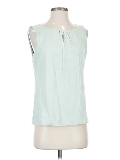Pre-owned Zara Sleeveless Blouse In Green