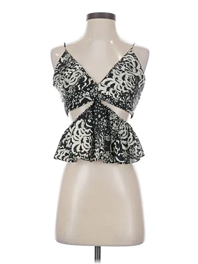 Pre-owned Zara Sleeveless Blouse In Ivory