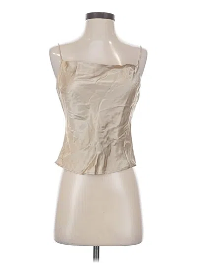 Pre-owned Zara Sleeveless Blouse In Ivory