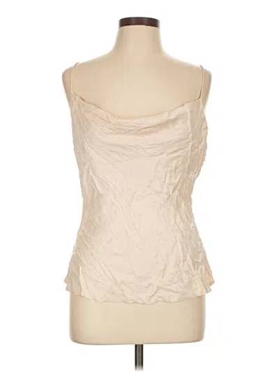 Pre-owned Zara Sleeveless Blouse In Ivory