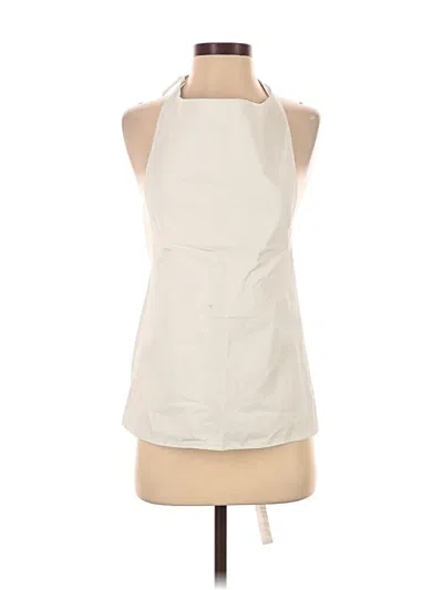 Pre-owned Zara Sleeveless Blouse In Ivory