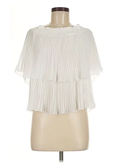 Pre-owned Zara Sleeveless Blouse In Ivory