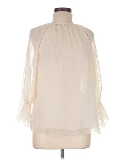 Pre-owned Zara Sleeveless Blouse In Ivory