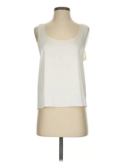 Pre-owned Zara Sleeveless Blouse In Ivory