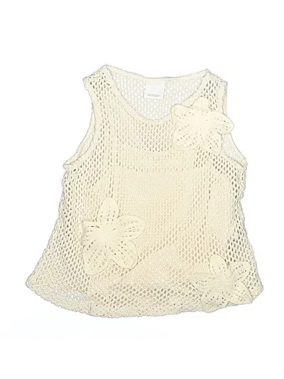 Pre-owned Zara Kids' Sleeveless Blouse In Ivory