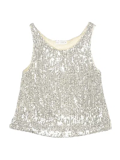 Pre-owned Zara Kids' Sleeveless Blouse In Ivory