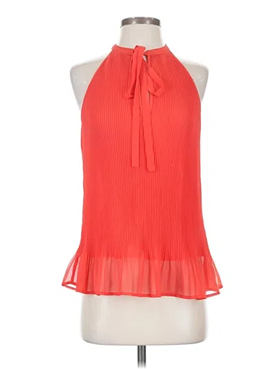 Pre-owned Zara Sleeveless Blouse In Orange