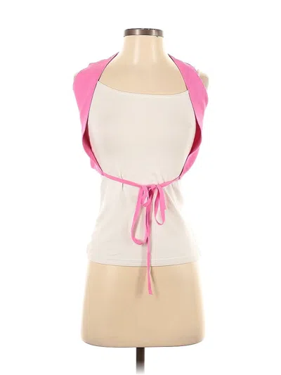 Pre-owned Zara Sleeveless Blouse In Pink