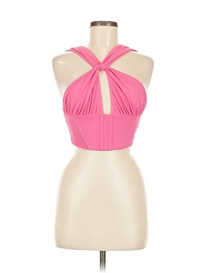 Pre-owned Zara Sleeveless Blouse In Pink