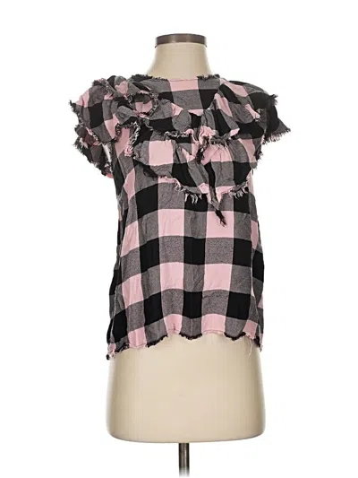 Pre-owned Zara Sleeveless Blouse In Pink