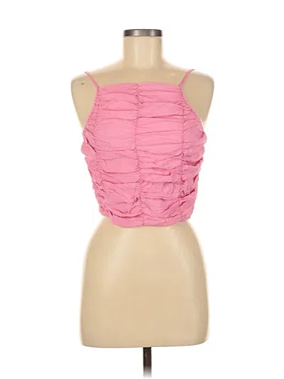 Pre-owned Zara Sleeveless Blouse In Pink