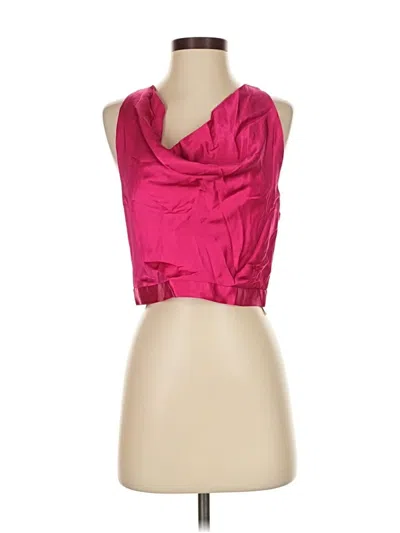 Pre-owned Zara Sleeveless Blouse In Pink