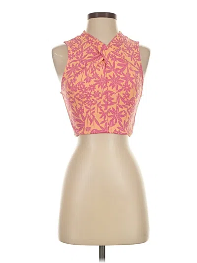 Zara Sleeveless Blouse In Pink