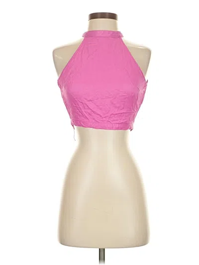 Pre-owned Zara Sleeveless Blouse In Pink