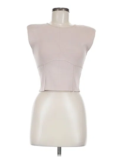 Pre-owned Zara Sleeveless Blouse In Pink