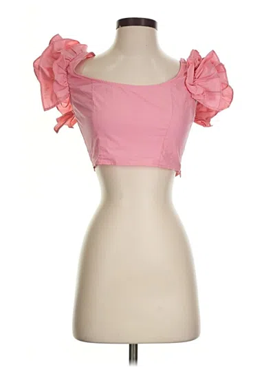 Pre-owned Zara Sleeveless Blouse In Pink
