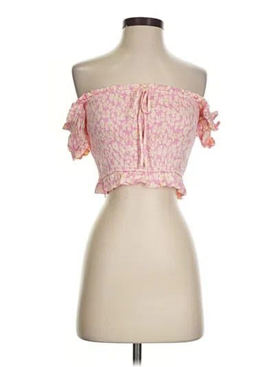 Pre-owned Zara Sleeveless Blouse In Pink