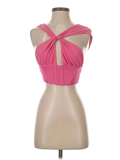 Pre-owned Zara Sleeveless Blouse In Pink